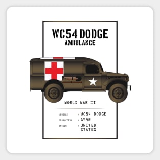 1942 Dodge WC54 Ambulance Magnet